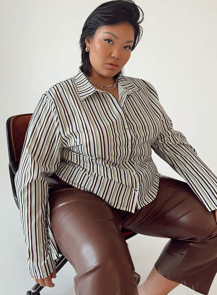 Anni Streifenhemd Multi Curve 