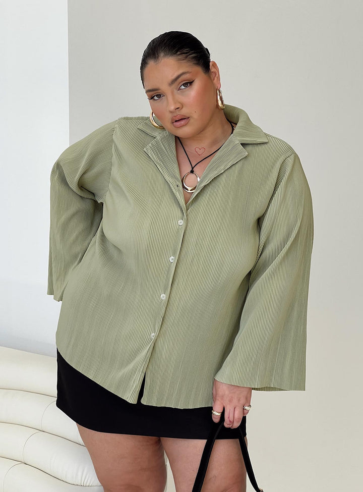 Chemise plissée Louie Sage Curve