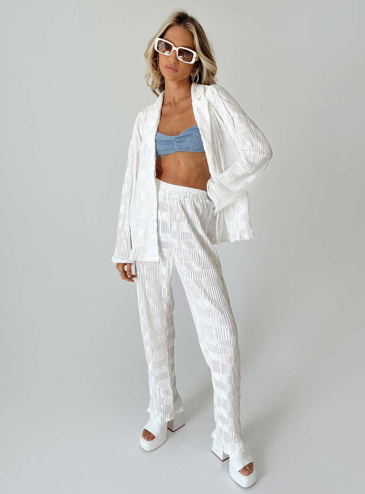 Lila Set Weiß