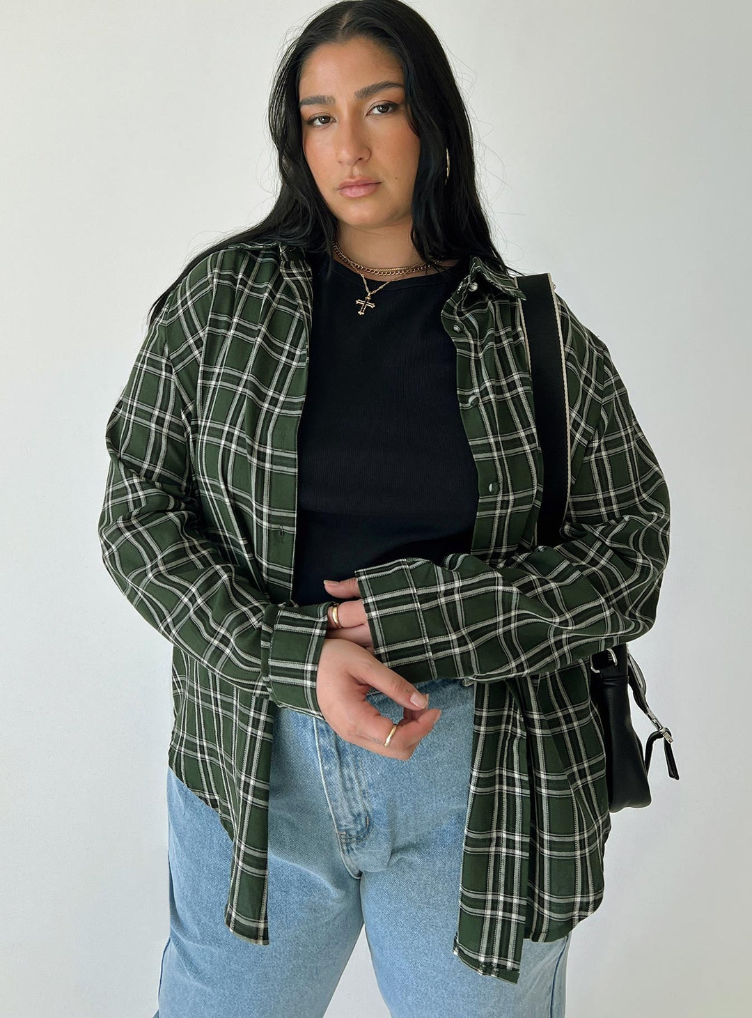 Chemise Nora Vert Forêt Courbe