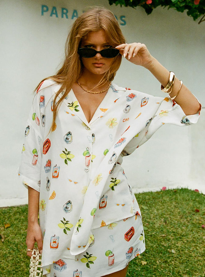 Caraliia Shirt Weiß / Multi
