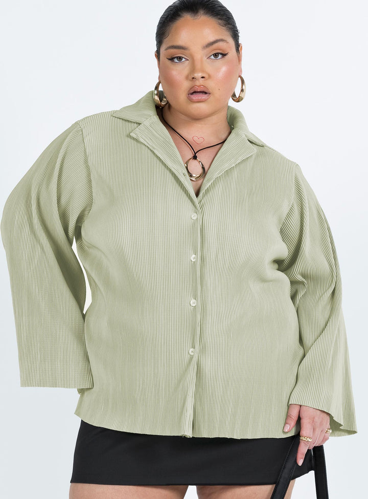 Chemise plissée Louie Sage Curve