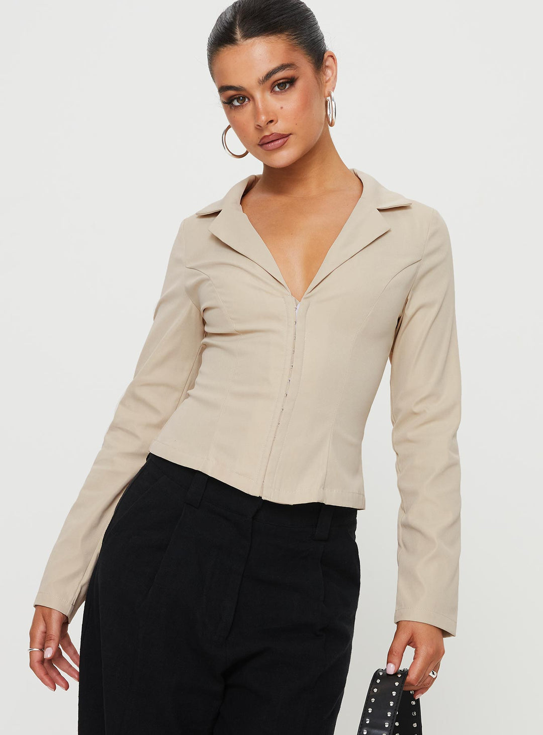Carsey Hemd Beige
