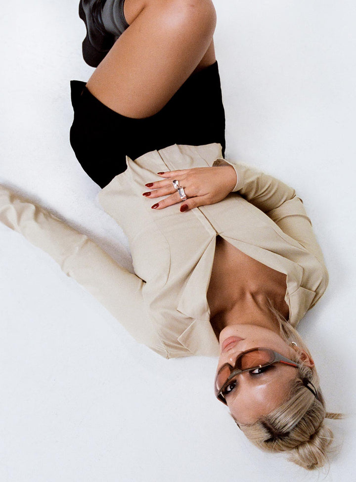 Carsey Hemd Beige