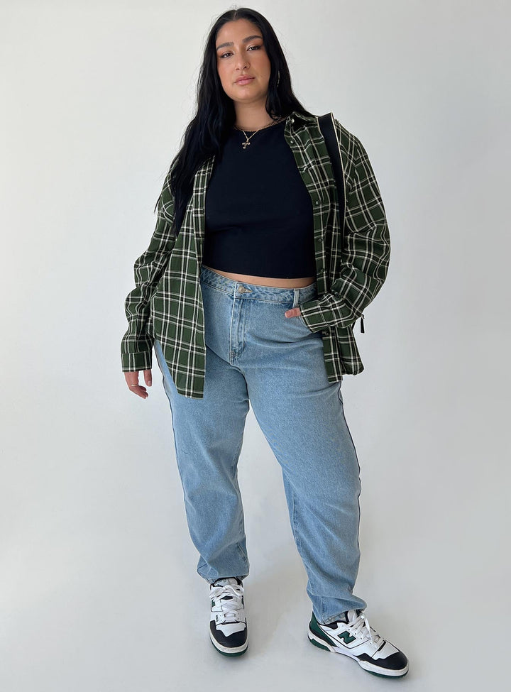 Chemise Nora Vert Forêt Courbe