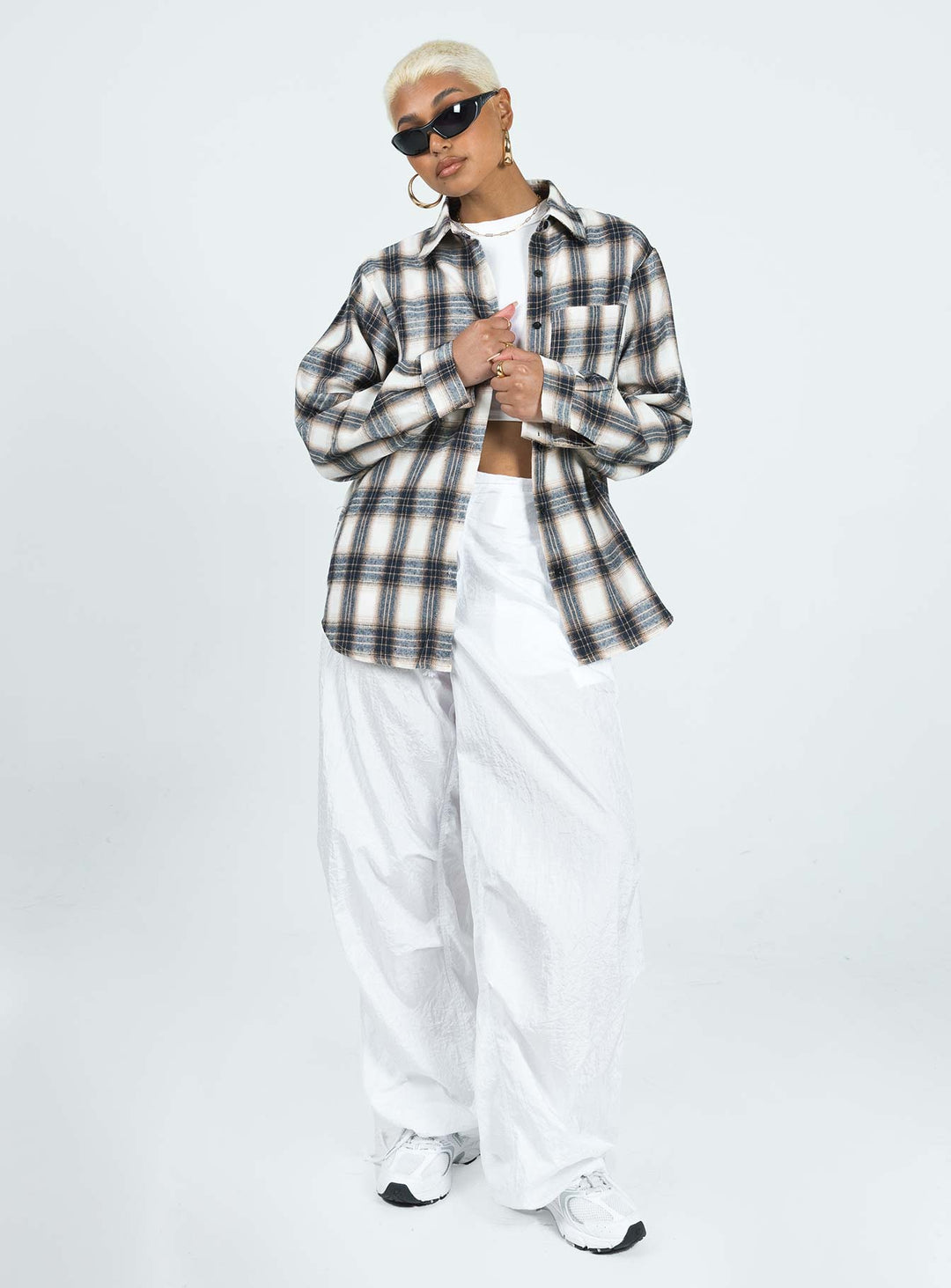 Chemise Malvern à carreaux gris
