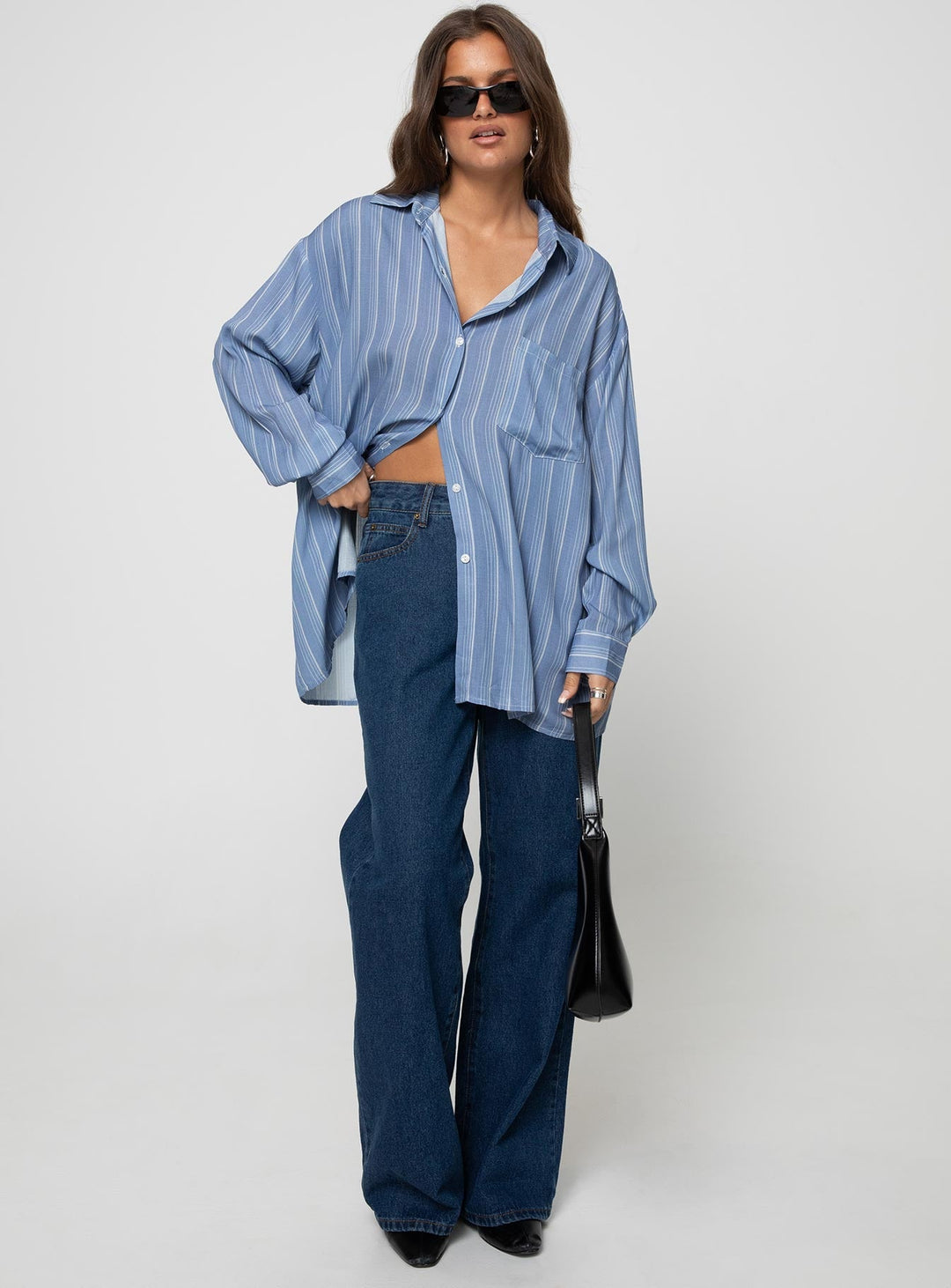 Chemise Markan bleue