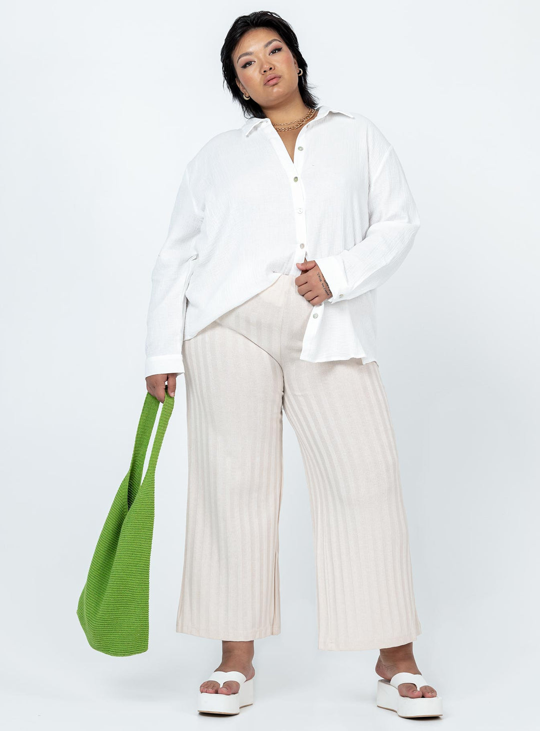 Chemise Mahalia White Curve