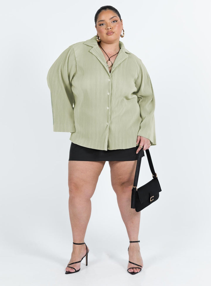 Chemise plissée Louie Sage Curve