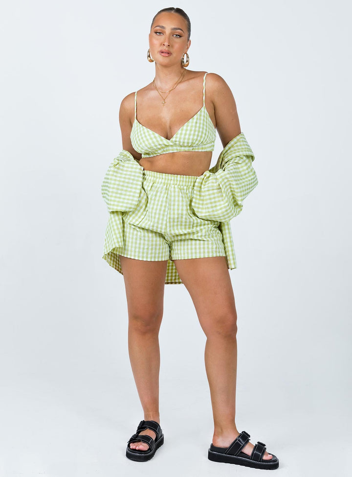 Ensemble Lillia Vert / Blanc