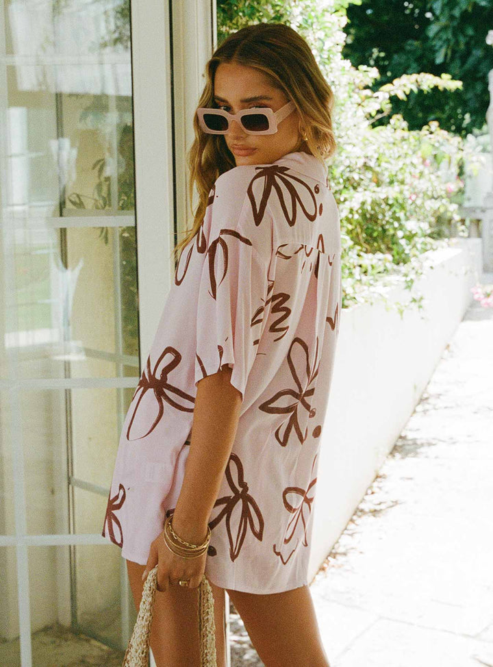 Briata Bloom Shirt Pink