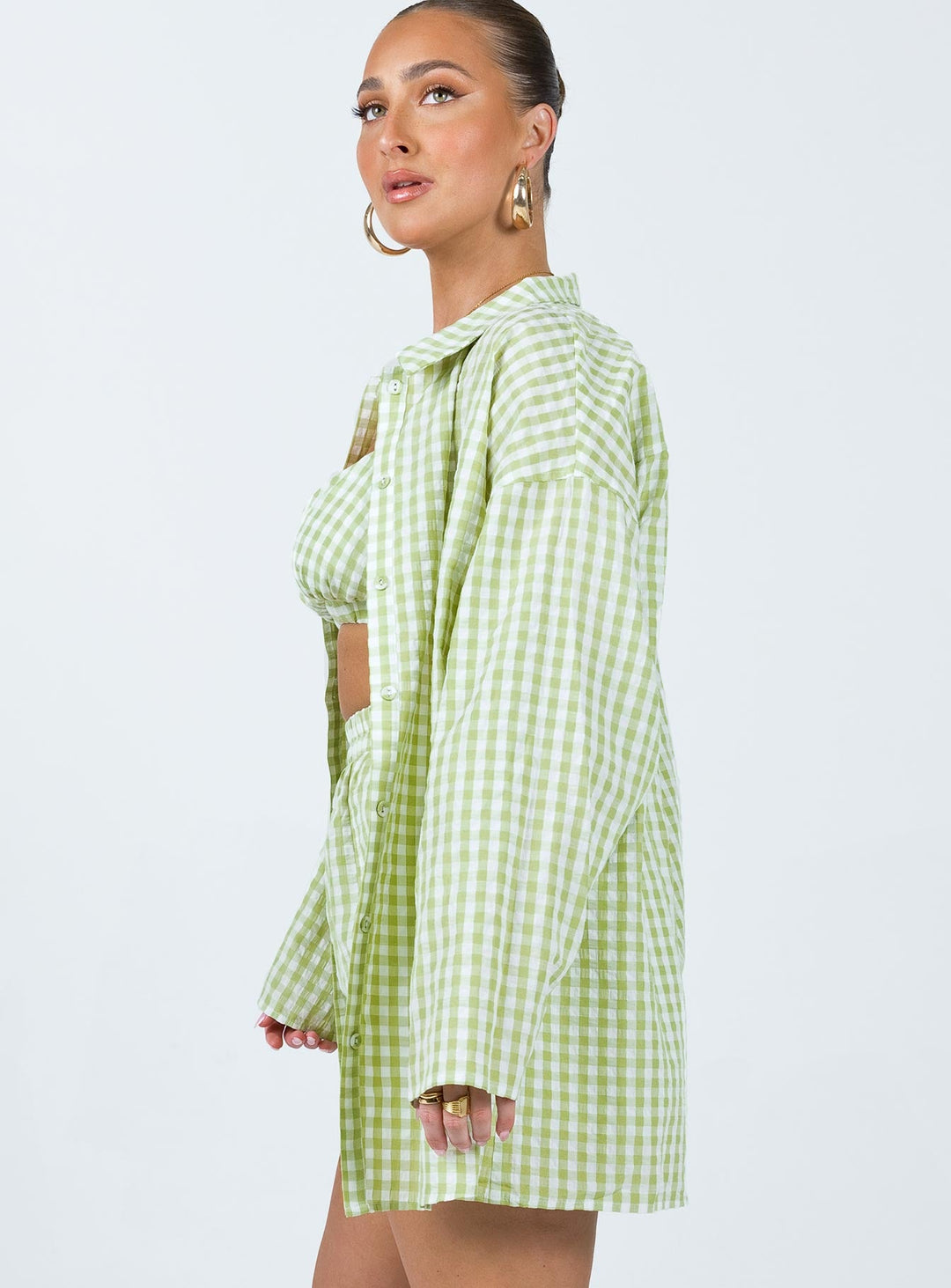 Ensemble Lillia Vert / Blanc