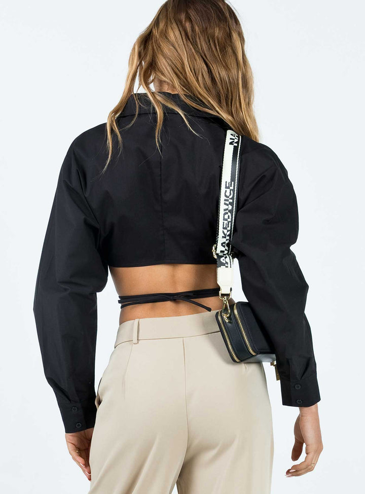 Rylen Long Sleeve Top Black