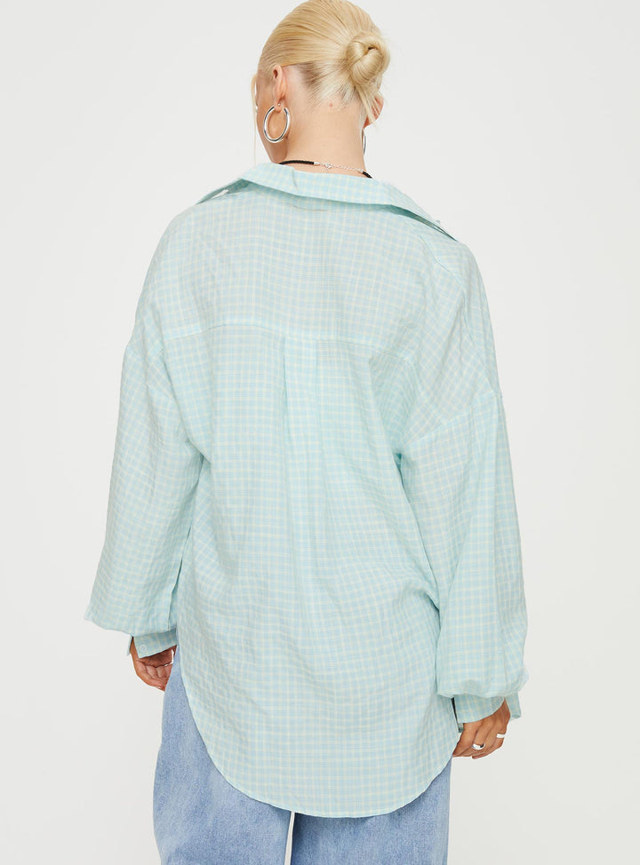 Chemise Lindford à carreaux bleus