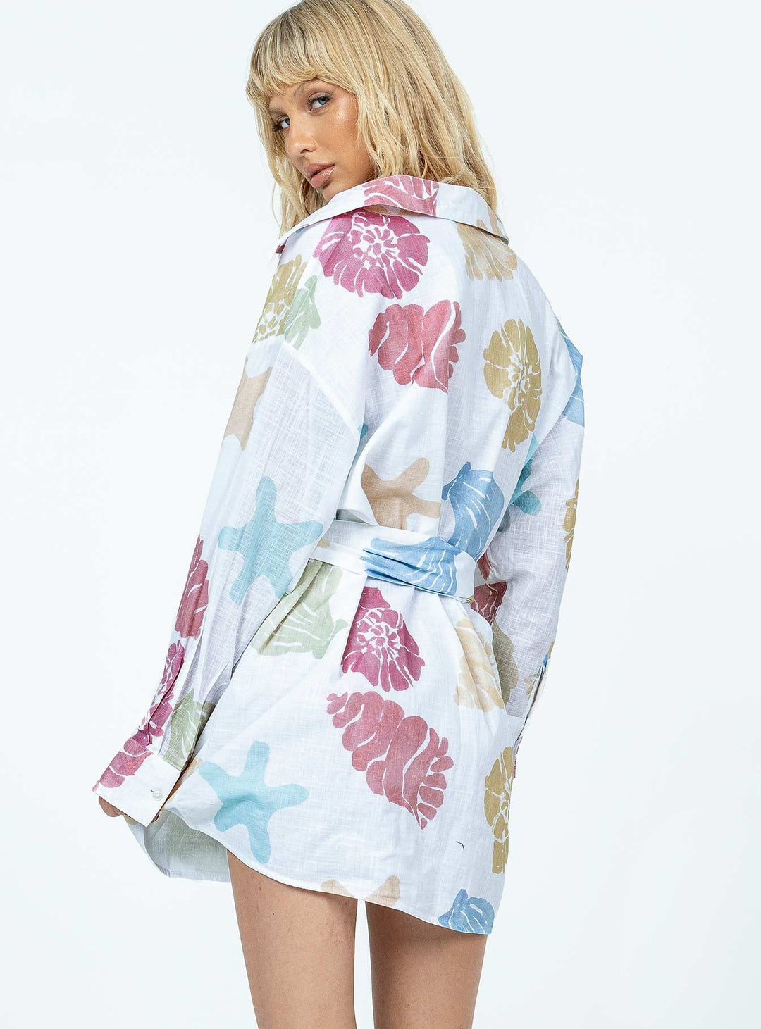 Sea Life Shirt Dress Multi