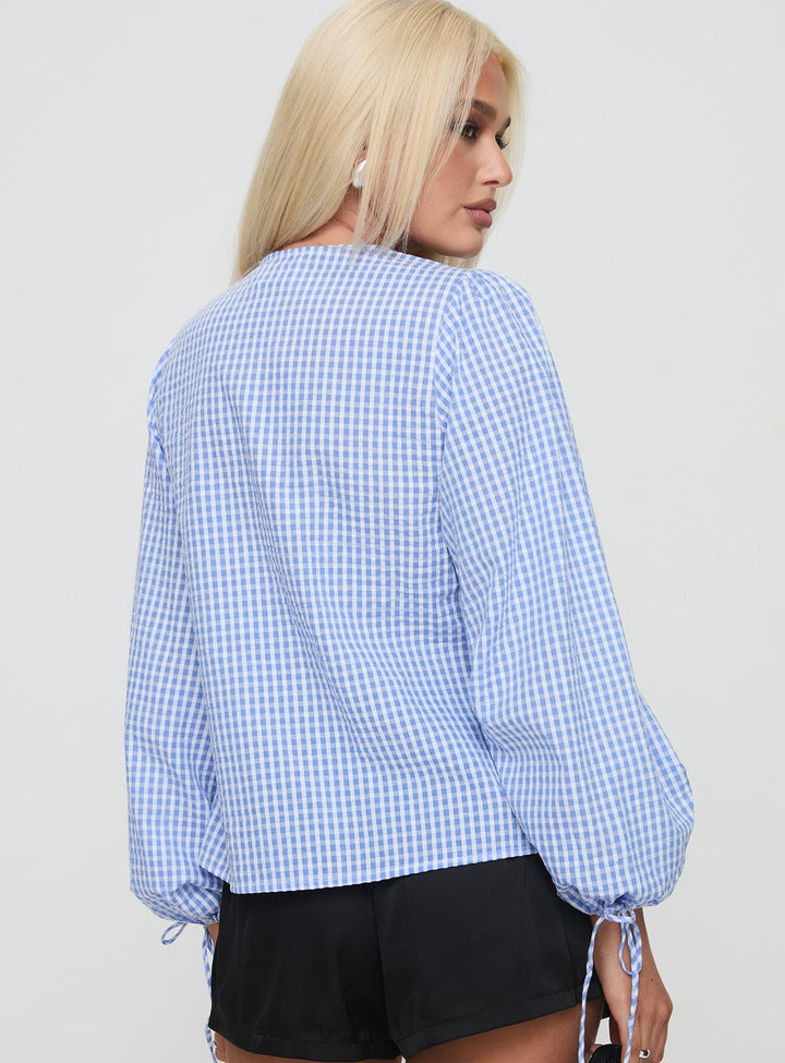 Slide Away Top Blue
