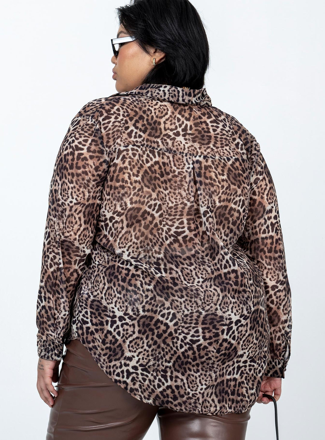 Hayden Shirt Leopard Curve