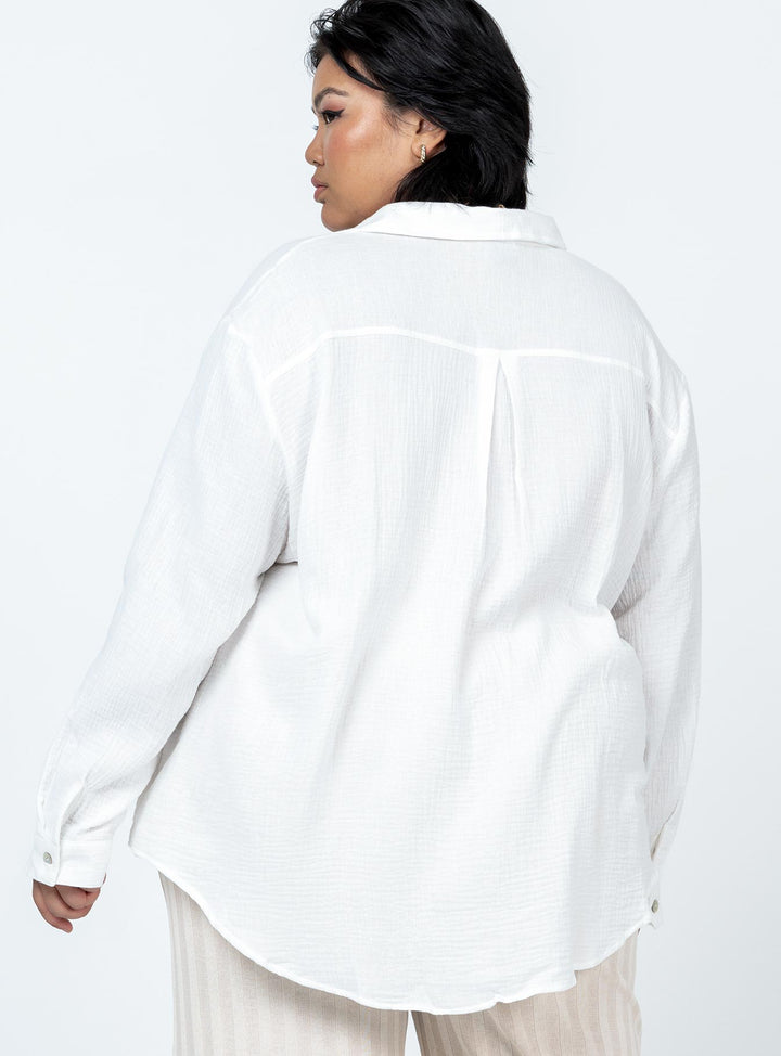 Chemise Mahalia White Curve