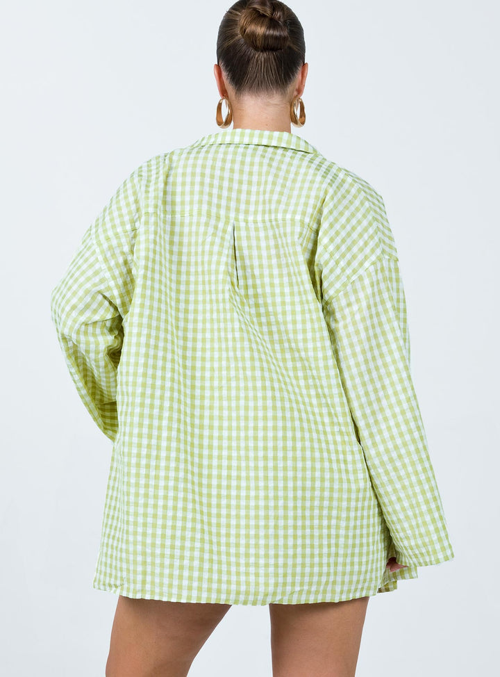 Ensemble Lillia Vert / Blanc