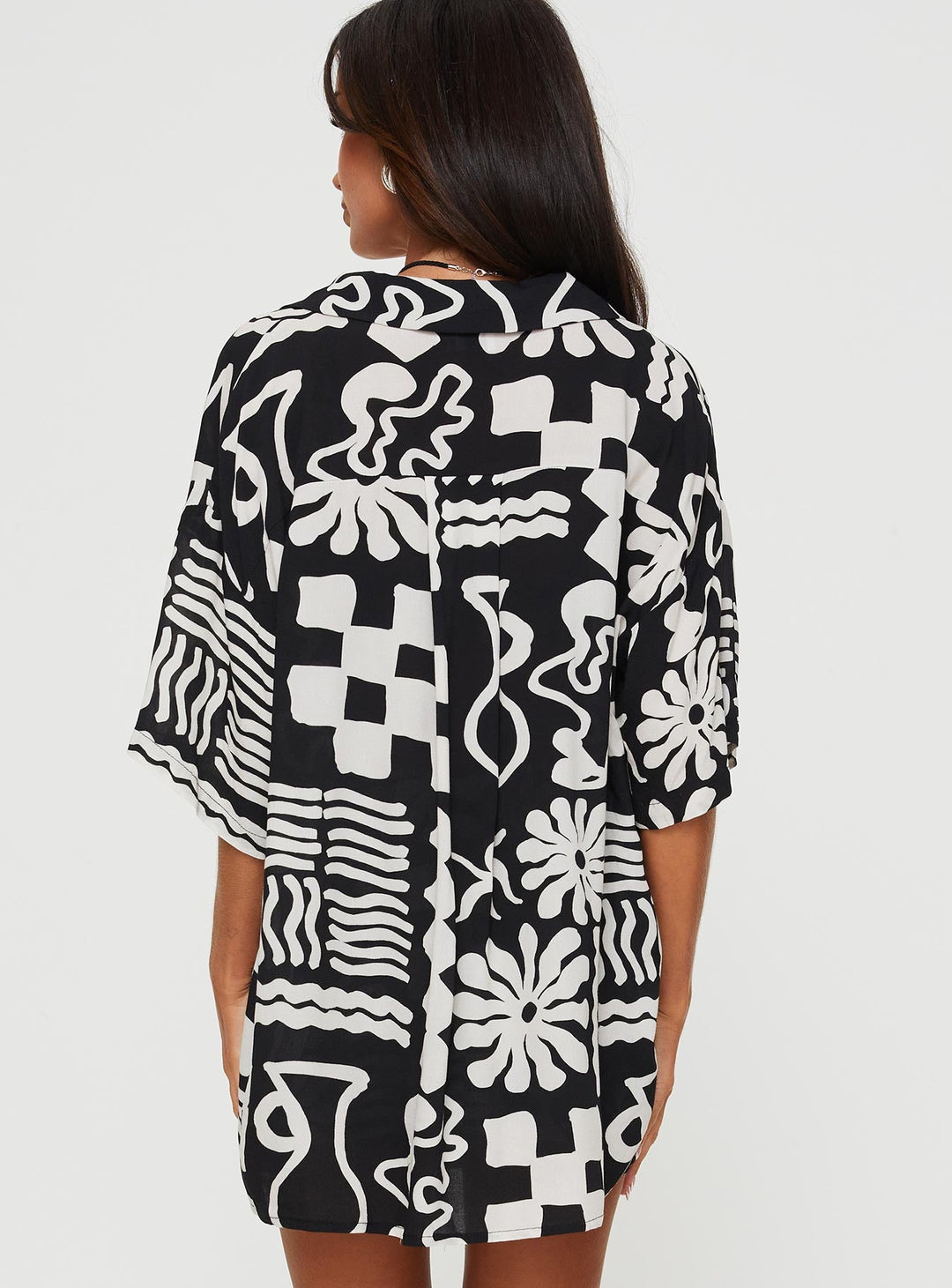 Caraliia Shirt Schwarz / Creme