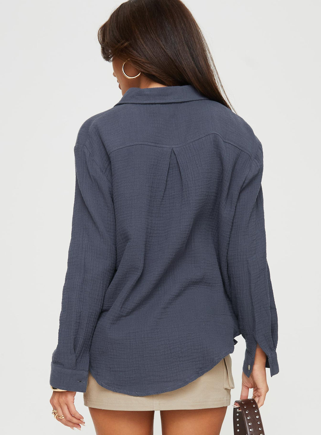 Chemise Mahalia bleu acier