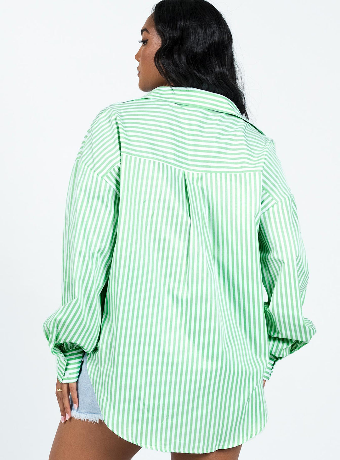 Swindon Shirt Green Stripe
