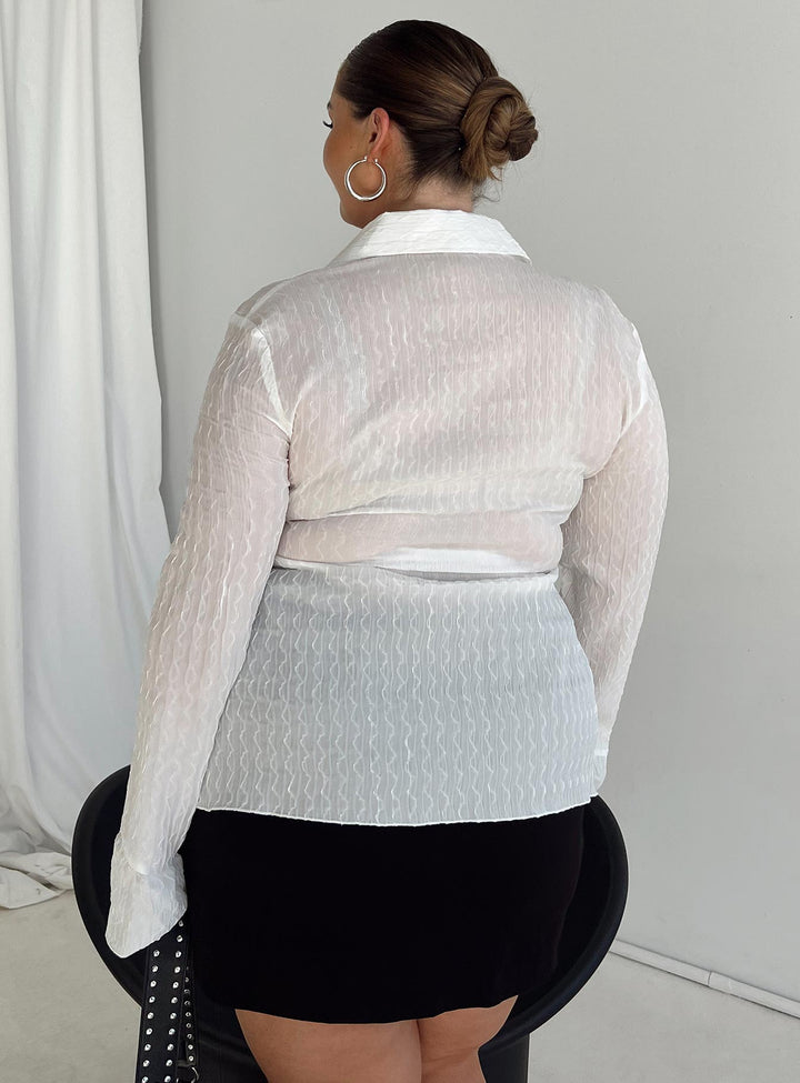 Chrisley Hemd Weiß Curve