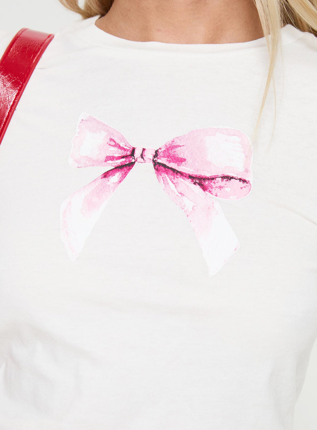 Bow Baby Long Sleeve Top White