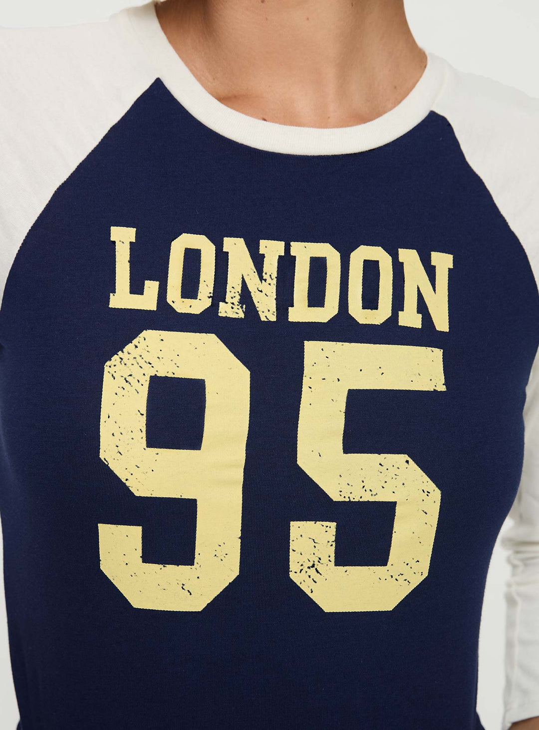 Haut à manches longues London 95 bleu marine