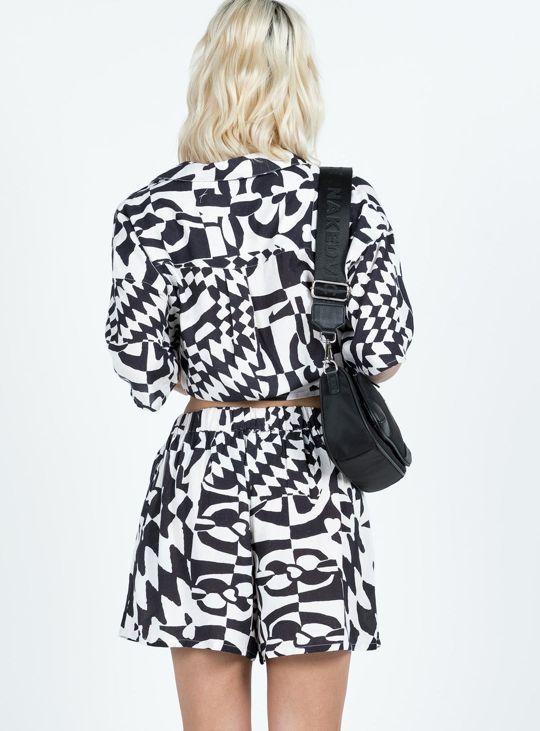 Ensemble de damier Merve noir/blanc