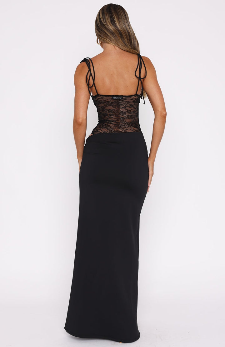 Elegant Lace Panel Maxi Dress ✨ Limited Edition